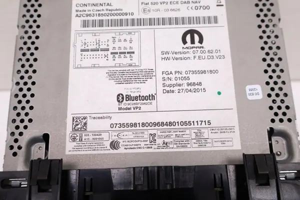 Écran Radio Navigation Jeep Renegade OEM 7355981800 image 8