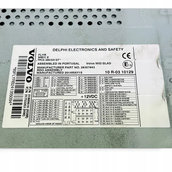 Rádio Volvo OEM 28239671 - Estado Usado image 3