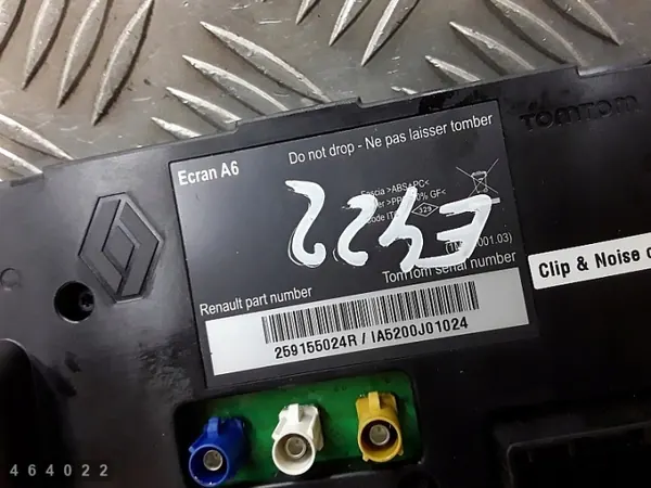 Pantalla de visualización Renault Trafic OEM 259155024r image 5