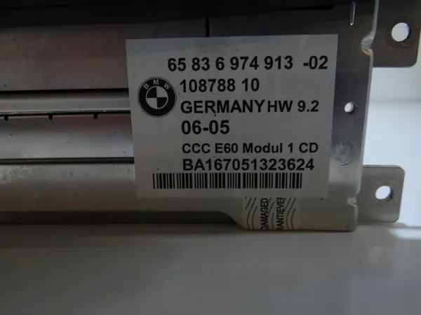 BMW Navigationsradio OEM 6974913 für 5er E60/E61 image 4