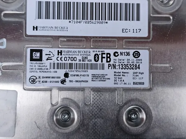 OEM Radio-Panel Display CD 500 für Opel Astra J Schwarz image 9