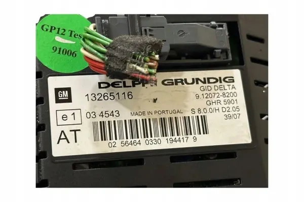 Opel Astra H radionäyttö OEM 13265116 image 7