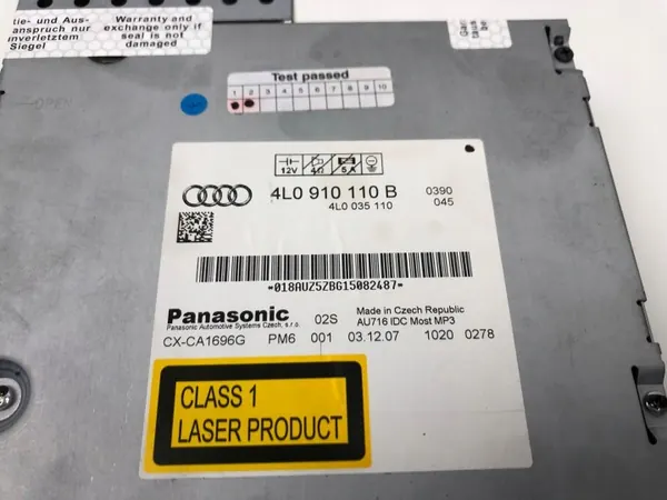 Audi Q7 CD/DVD-byttare OEM 4L0910110B - Begagnad image 4