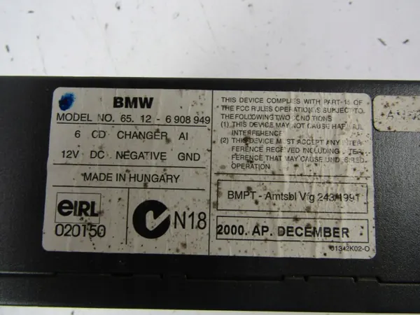 Changer CD BMW OEM 6908949 pour Série 3 E46 image 3
