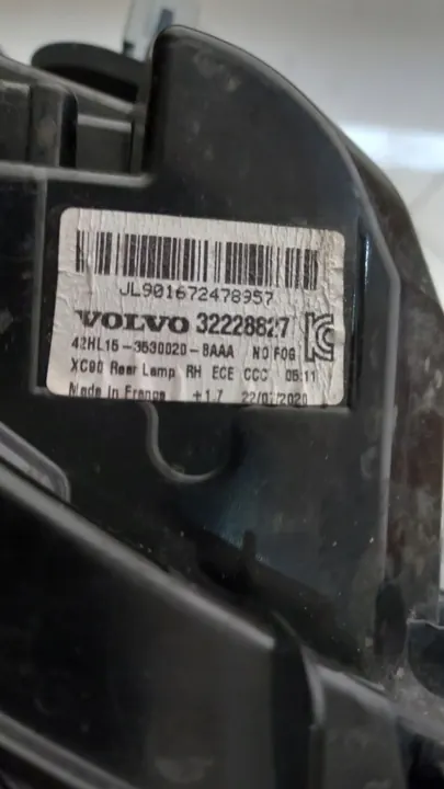 VOLVO XC90 Lámpara Trasera Derecha 32228827 image 6