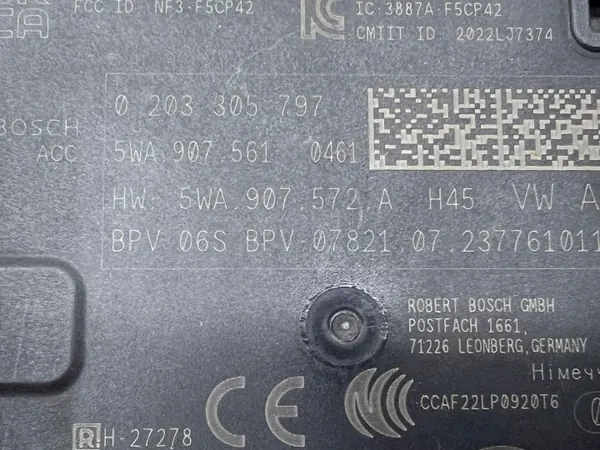 Capteur radar Cupra Formentor OEM 5WA907561 image 3