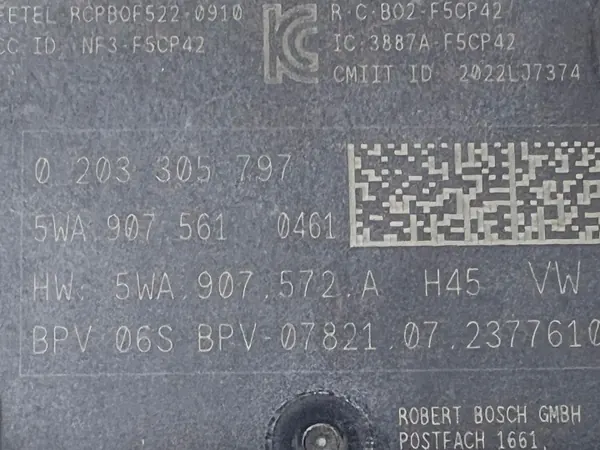 Capteur radar Cupra Formentor OEM 5WA907561 image 4