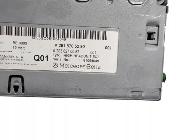 Mercedes R-Klasse W251 ML W164 Radio Navigatie Telefoon OEM A2518705290 image 3