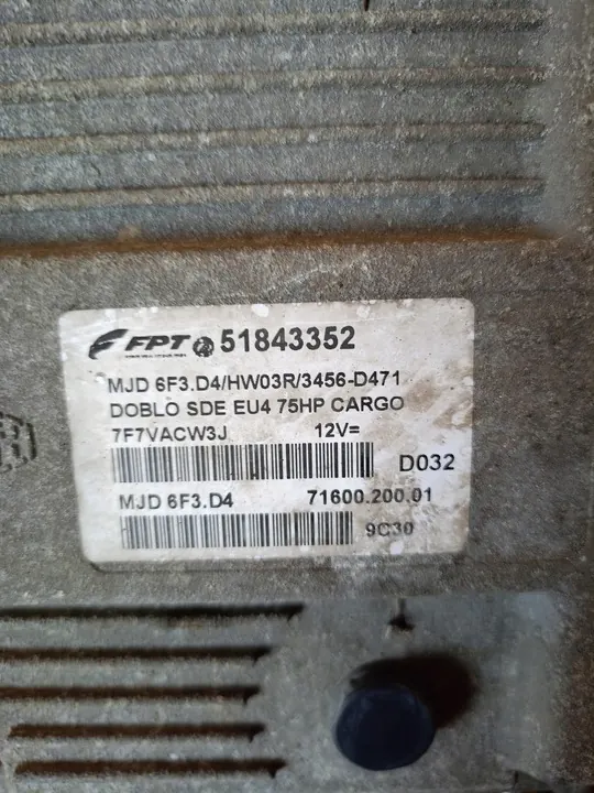 Unité de contrôle moteur Fiat Doblo 00-10 image 2