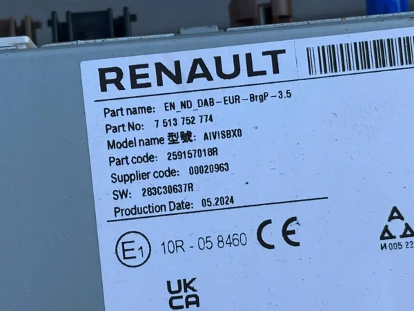 Renault Clio V Lift Navigaatiradio OEM 259157018R image 3