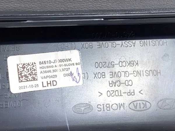 Boîte à gants passager OEM 84510-J7000WK Kia Ceed image 4