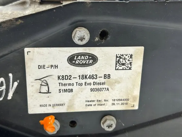 Stadsverwarming Land Rover Evoque II OEM K8D218K463BB image 4