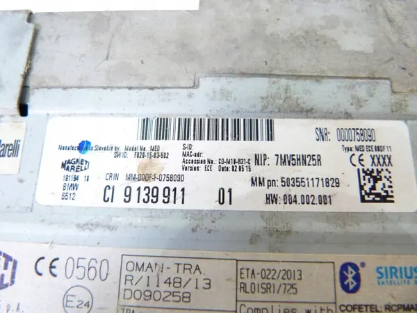 Radio BMW Lector CD Navi OEM C1 9139911 image 4