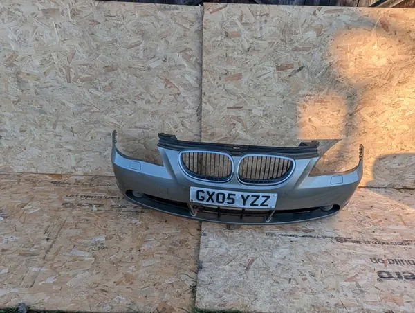 Paraurti anteriore BMW Serie 5 E60 E61 2003-2007 PDC Nero 668 image 5