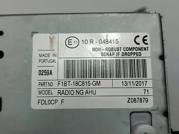 OEM F1BT-18C815-GM radio voor Ford Focus MK3 Lift image 3