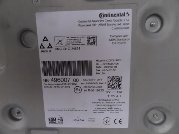 OEM 9849600780 Rádio Navegação Ecrã para Peugeot image 3