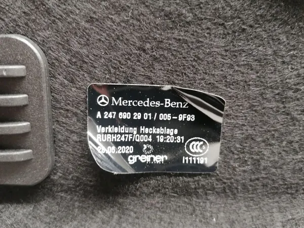 MERCEDES GLA II H247 Achterkofferbakplank OEM image 7