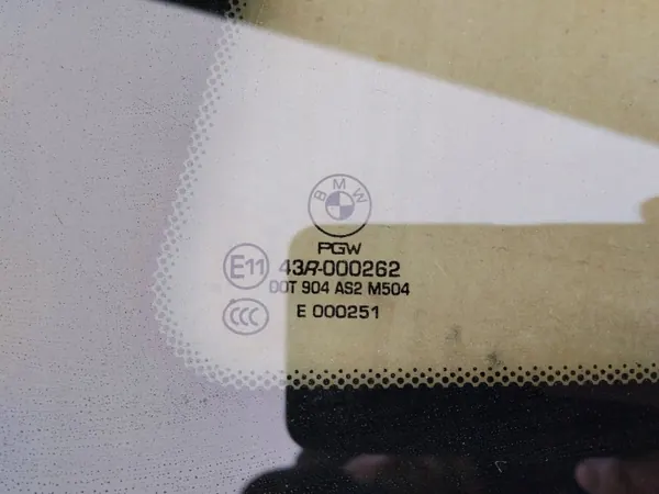 BMW 6 F13 Karossglas Vänster Bak OEM 7219889 image 6
