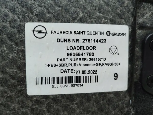 Tapis de coffre OEM 9835541780 pour Opel Mokka II B image 3