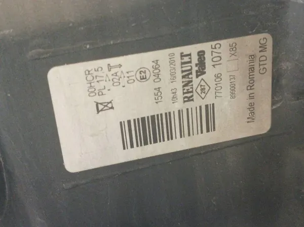 Farol Esquerdo Renault Clio III (2005-2014) 7701061075 image 6