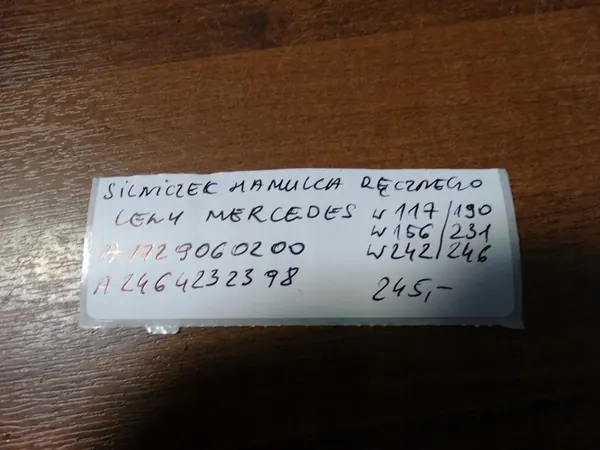 Vasen käsijarrumoottori Mercedes W117 image 5