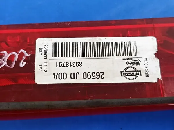 NISSAN QASHQAI J10 LIFT Third Brake Light 26590JD00A image 3