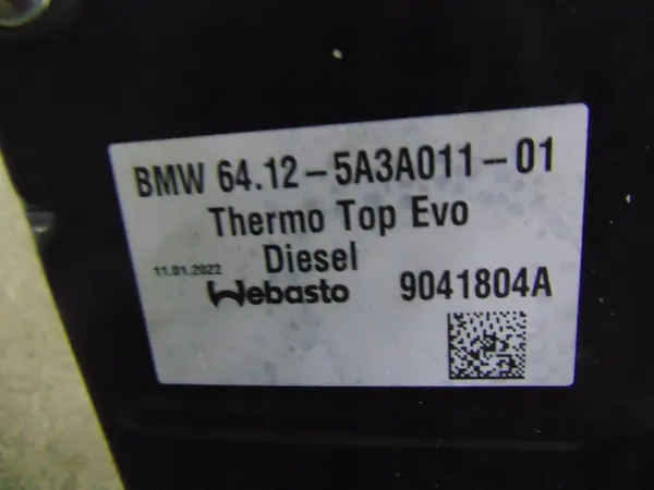 BMW 330D G20 G21 Webasto Diesel Org 4KM 5A3A011 C36 image 5
