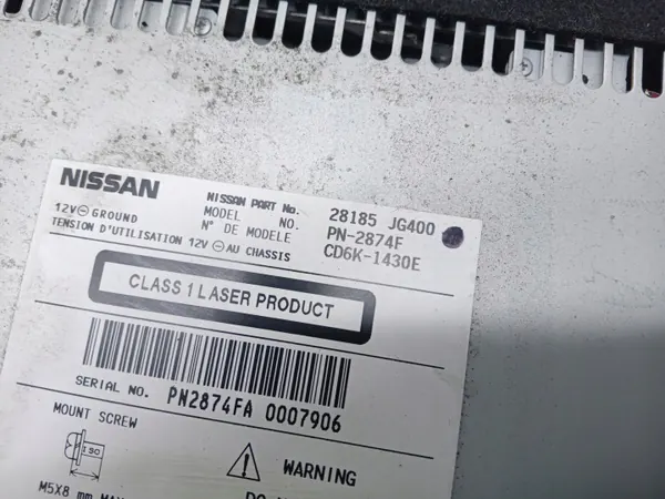 Radio navigaatiolla OEM 28185JG400 Nissan Qashqaille image 6
