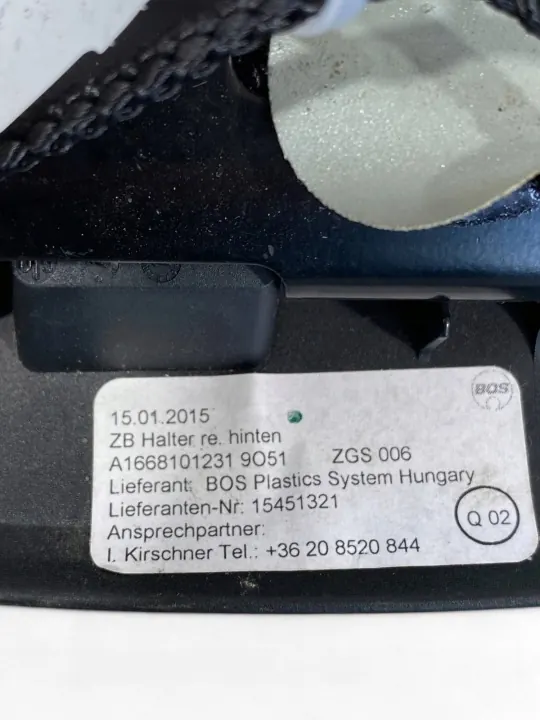 Mercedes-Benz GLS X166 Bagagenetbevestiging OEM A1668101231 image 6