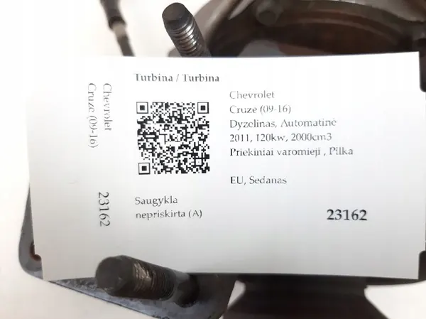 Chevrolet OE 25184398 Sistema de turbocompresión image 10