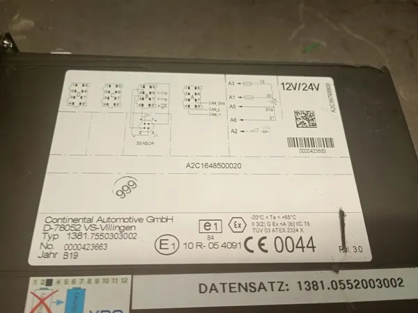 A2C16768800 VDO Digitaler Tachograph Mitsubishi Canter image 3