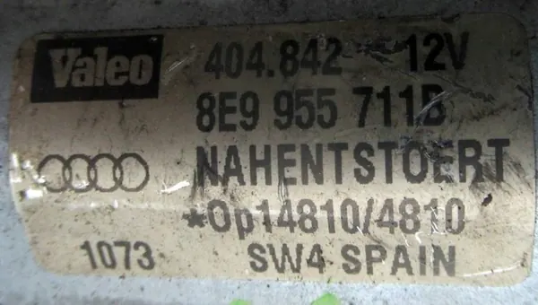 Audi A3 8P Heckwischermotor 8E9955711B image 3