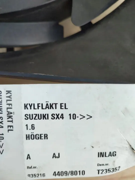 Ilmastointifani Suzuki SX4 1.6 image 4