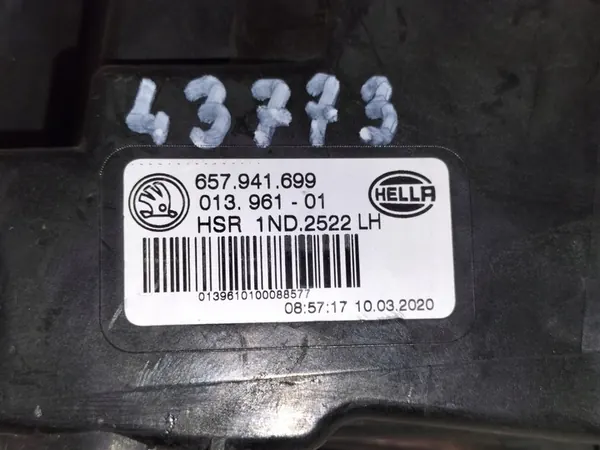 Lâmpada Halógena Esquerda SKODA SCALA 19- OEM 657941699 image 8