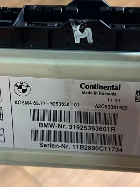 Module Airbag BMW OEM 9253636 pour X3 F25 2011 image 3