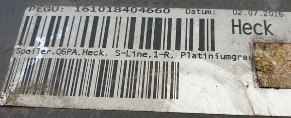 Audi Q5 S-Line Bakre Stötfångare Diffusor OE 8R0807833H image 9