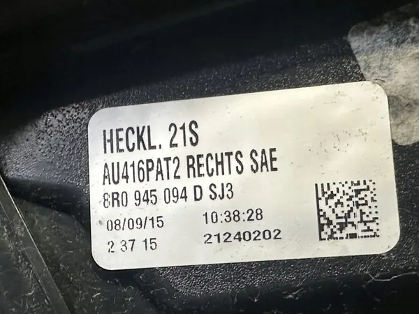 AUDI Q5 8R Lámpara Trasera Derecha LED USA image 5