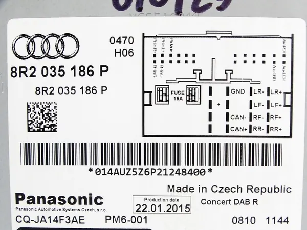 Radio CD Audi Concert OEM 8R2035186P - Usado image 7
