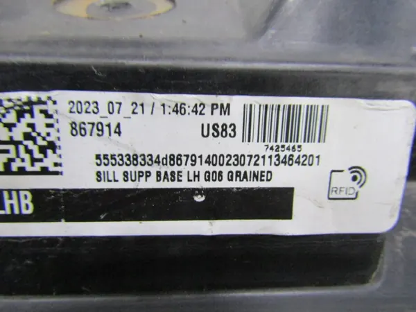 Linker drempelstripglijder OEM 7425465 voor BMW X6 G06 LCI image 8