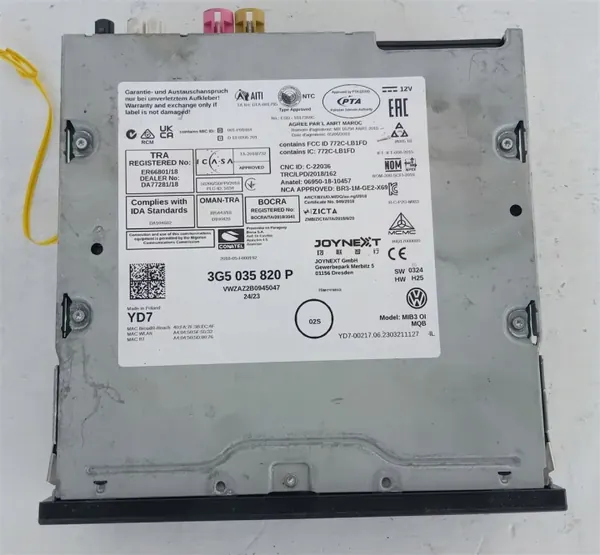 Lecteur navigation MIB3 OEM 3G5035820P pour VW Tiguan II image 3