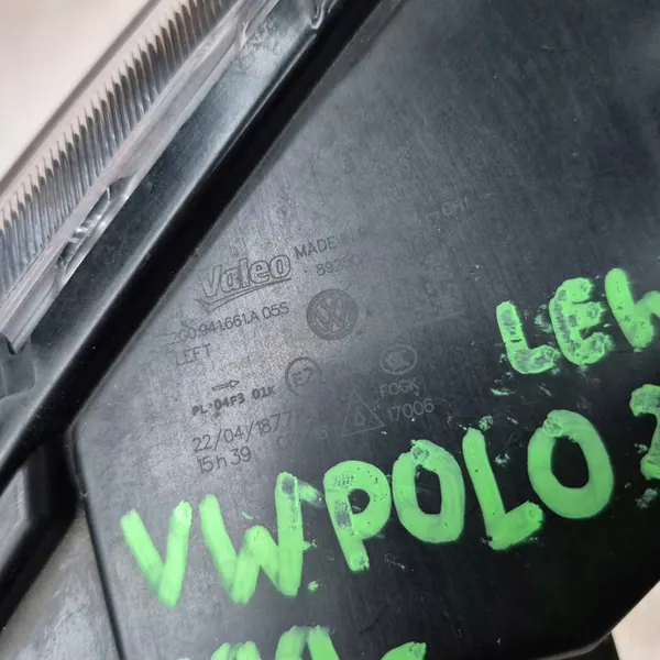 VW POLO VI 6 2G 17-21 Farol Halógeno Esquerdo 2G0941661A image 2