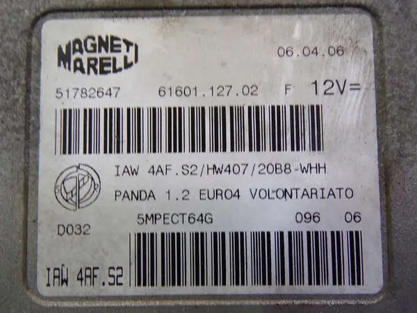 Kit de démarrage Fiat Panda 2 II 1.2 51782647 / IAW 4AF.S2 image 4