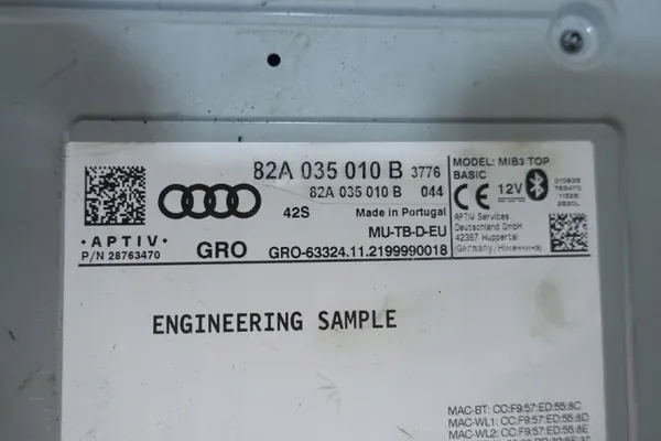 Módulo Navegación Audi MIB3 OEM 82A035010B image 5