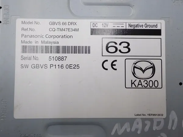 Radio Navigation OEM BAAR669C0N pour Mazda 6 III image 9