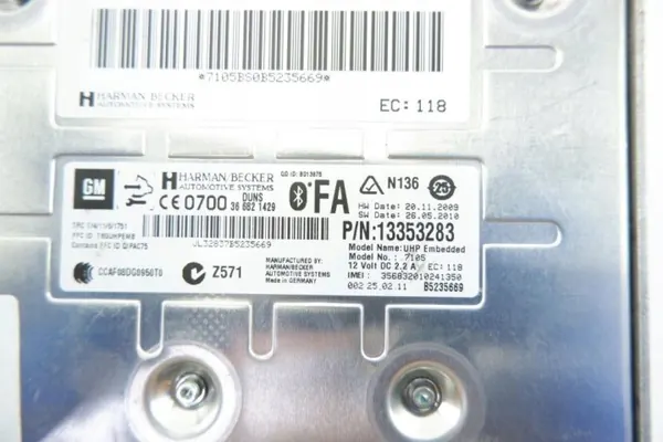 Bluetooth-Modul OEM 13353283 für Opel Insignia image 5