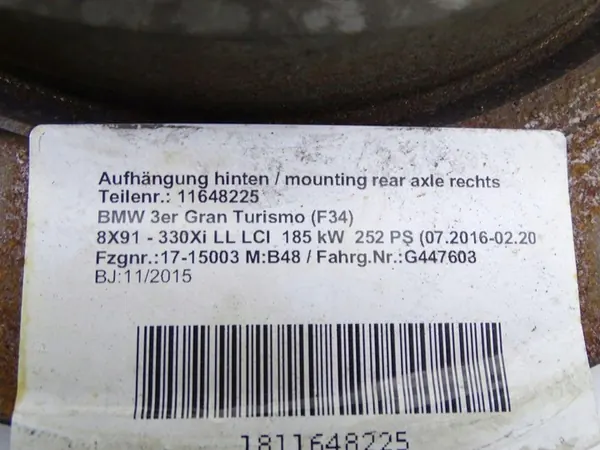 Disco de freio traseiro BMW 3 F34 GT 300mm OEM image 5