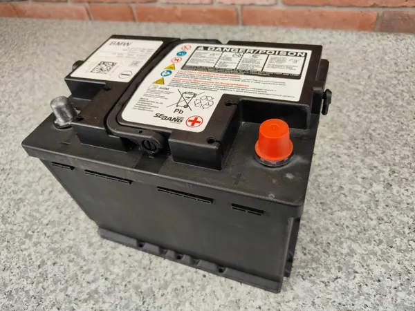 BMW OEM 9381845 AGM Accu 12V 60Ah 660A Gebruikt image 6