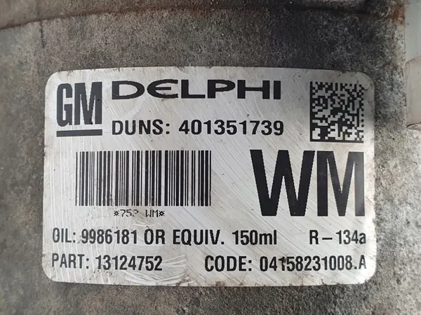 Compressor AC OEM 13124752 para Opel Astra Vectra image 3