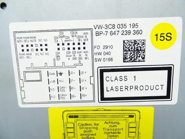 OEM 3C8035195 CD-radio Navigation för VW Tiguan image 9