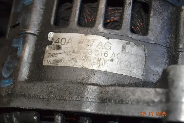 Vaihtovirtageneraattori Audi A6 2.5TDI OE 078903016AC image 6